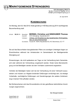 Kundmachung Bauverhandlung 2. Mai ansehen