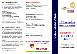 zum Projekt-Flyer () - Polizeiseelsorge im Bistum Speyer