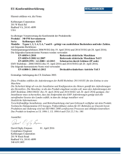 EC Declaration of Conformity