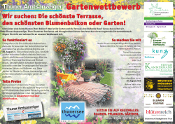 Gartenwettbewerb - Thuner Amtsanzeiger
