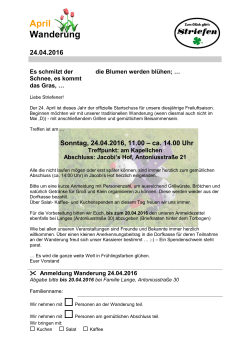 Infoblatt - Striefen