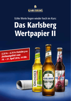Informationsblatt zur Anleihe