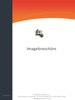 Imagebrosch&uuml;re - Home - Ihr L&ouml;sungspartner im Transport