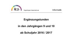 Informatik - Regenbogen