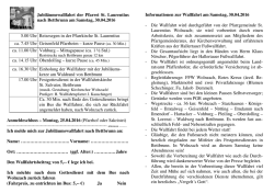 Informationen und das Anmeldeformular