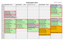 Belegungsplan 2016