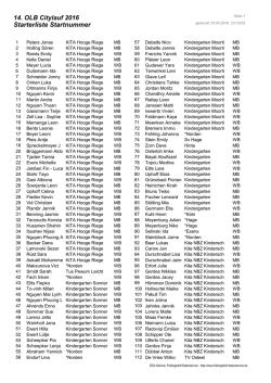 Starterliste Nr.rpt - OLB Citylauf Norden
