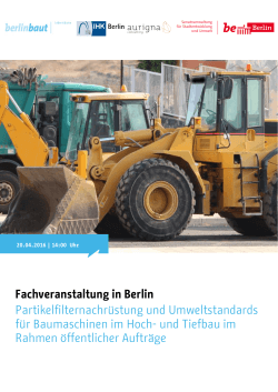 Partikelfilternachrüstung und Umweltstandards für Baumaschinen