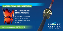 Sportklinik Stuttgart_Kursprogramm MRT 2016_2017