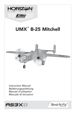 47394 EFL UMX B25 BNF Basic manual.indb