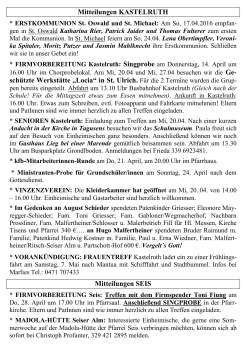 17. - 24.04.2016 - Pfarrgemeinde Kastelruth