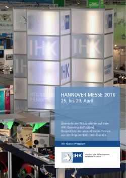 IHK Heilbronn Franken Firmen HM 2016