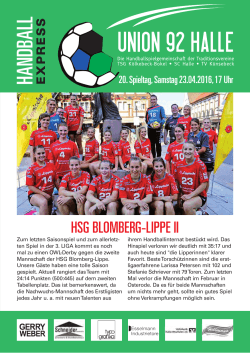 HSG Blomberg-Lippe II.indd