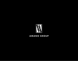 AMANO Group Brochure - AMANO Group Hotels