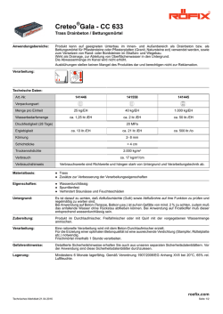 Technisches Merkblatt