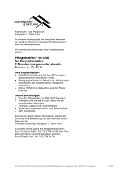 Alterswohn- und Pflegeheim - gks