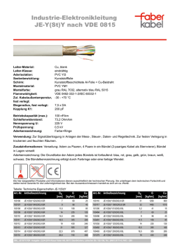 Datenblatt JE-Y(St)Y