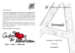 Programmheft Serenade 19-04-16 - Privates Gymnasium Marienstatt