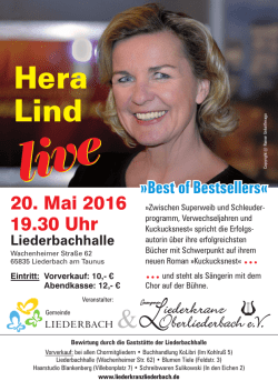 Hera Lind ist Stargast