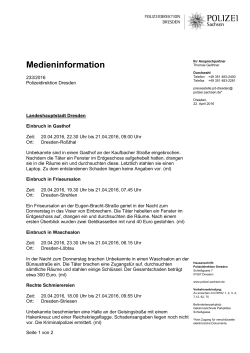Medieninformation [Download *, 39.08 KB]