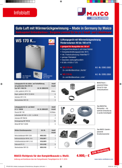 Infoblatt - Maico Ventilatoren
