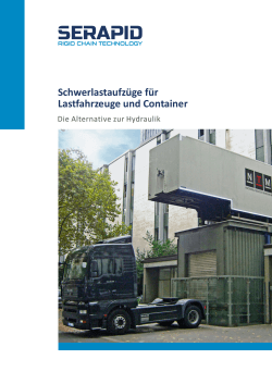 Schwerlastaufzüge für Lastfahrzeuge und Container