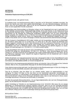 Im April 2016 AIXTRON SE Herzogenrath
