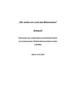 Entwurf - Landesportal Schleswig Holstein