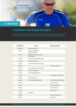 Download: Lauf- und Siegerehrungszeiten 2016