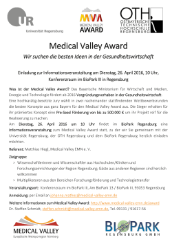 Medical Valley Award
