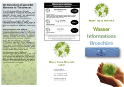 Waser Informations Broschüre 2016
