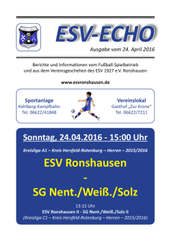 ESV-ECHO - ESV 1927 eV Ronshausen
