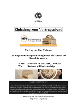 Interessanter Vortrag zu KUGELBEUTEN