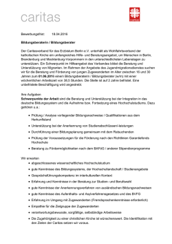 in Berlin 100% - Bildungsberatung Garantiefonds Hochschule