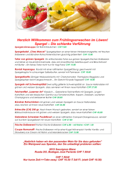Spargeln - Die Schlanke Verführung