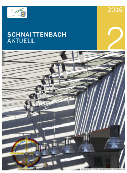 Schnaittenbach Aktuell Nr. 2/2016
