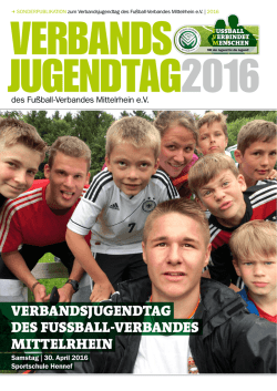 Berichtsheft zum Verbandsjugendtag 2016 - Fussball