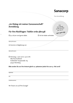 Im Dialog mit meiner Genossenschaft