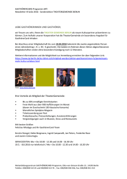 Newsletter III vom 05.04.2016