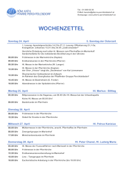 wochenzettel - Pfarre Perchtoldsdorf