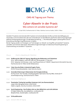 Cyber-Abwehr in der Praxis - Fachhochschule St. Pölten