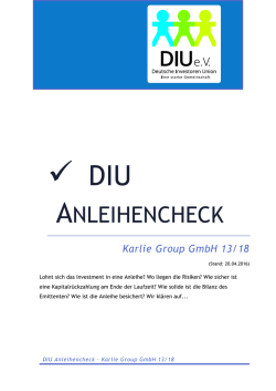 DIU Anleihencheck