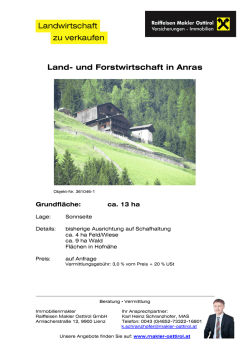 Land- und Forstwirtschaft in Anras Landwirtschaft zu verkaufen