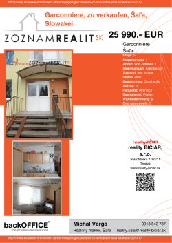 Druck - Immobilien der Slowakei