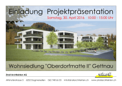 Gestaltungsplan "Oberdorfmatte II"