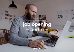 Jobs - gooder | Studio f&uuml;r kreativen Wandel