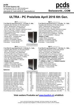 ULTRA-PC - PC Direkt Systems AG