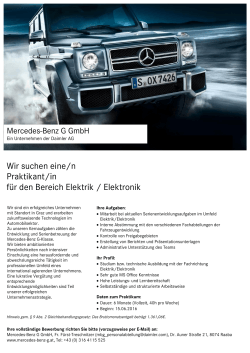Praktikum Elektrik/Elektronik - Mercedes