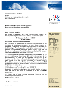 IZfB - Universit&auml;t Duisburg