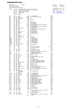 Stock List L10 ANGEBOT (freibleibend)